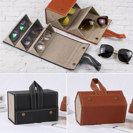 Stunning Portable  Eyeglasses Storage PU Leather Case